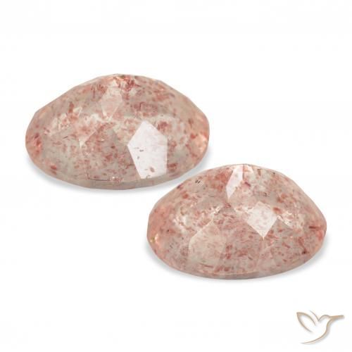 Shop natural 6.36ct Rose clair Quartz fraise gems, ovale, from Russie at GemSelect. In stock, global shipping!