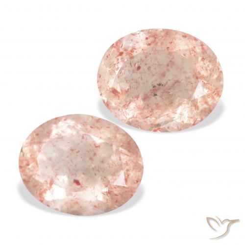 Shop natural 6.89ct Light Grapefruit Pink Quartz fraise gems, ovale, from Russie at GemSelect. In stock, global shipping!