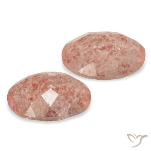 Shop natural 5.14ct Rose pamplemousse Quartz fraise gems, ovale, from Russie at GemSelect. In stock, global shipping!