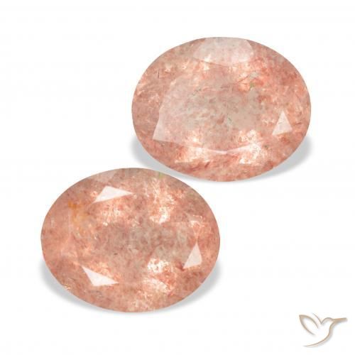 Shop natural 6.55ct Rose pamplemousse Quartz fraise gems, ovale, from Russie at GemSelect. In stock, global shipping!