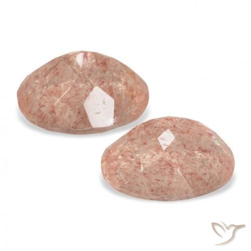 Shop natural 6.55ct Rose pamplemousse Quartz fraise gems, ovale, from Russie at GemSelect. In stock, global shipping!