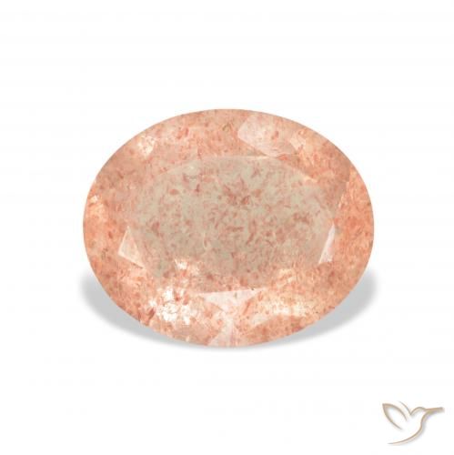 3.31ct Naturel Rose clair Quartz fraise, ovale, Transparent