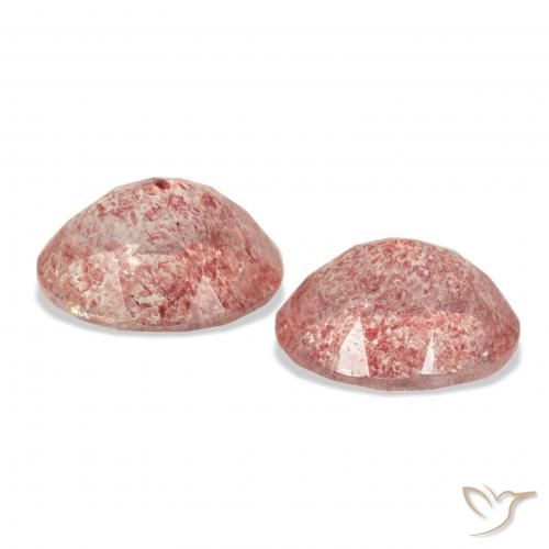Shop natural 6.41ct Rose moyen Quartz fraise gems, ovale, from Russie at GemSelect. In stock, global shipping!