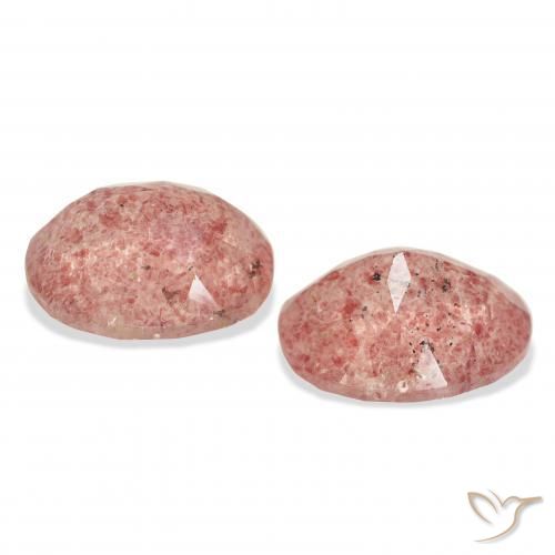 Shop natural 6.43ct Orange rose Quartz fraise gems, ovale, from Russie at GemSelect. In stock, global shipping!