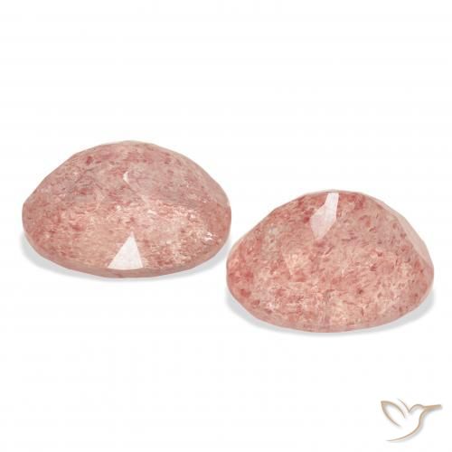Shop natural 7.46ct Rose orangé foncé Quartz fraise gems, ovale, from Russie at GemSelect. In stock, global shipping!