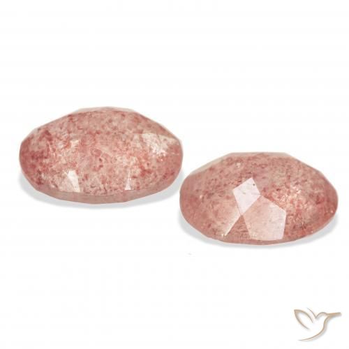 Shop natural 5.88ct Rose pamplemousse Quartz fraise gems, ovale, from Russie at GemSelect. In stock, global shipping!