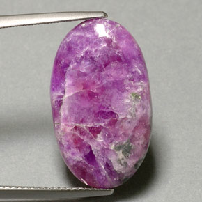 Sugilite multicolore naturelle coupe ovale, 11,75 ct, opaque