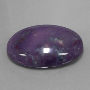 Sugilite multicolore naturelle coupe ovale, 22,62 ct, opaque