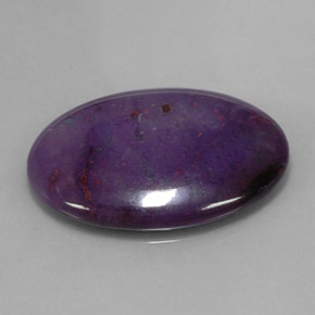 Sugilite multicolore naturelle coupe ovale, 25,71 ct, opaque