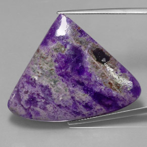 Sugilite multicolore naturelle forme fantaisie, 40,80 ct, opaque