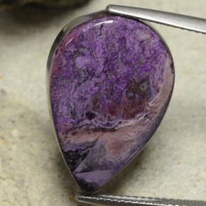 Sugilite Violet moyen-foncé naturelle En forme de poire, 18.65 ct, Opaque