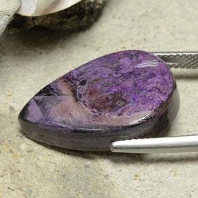 Sugilite Violet moyen-foncé naturelle En forme de poire, 18.65 ct, Opaque