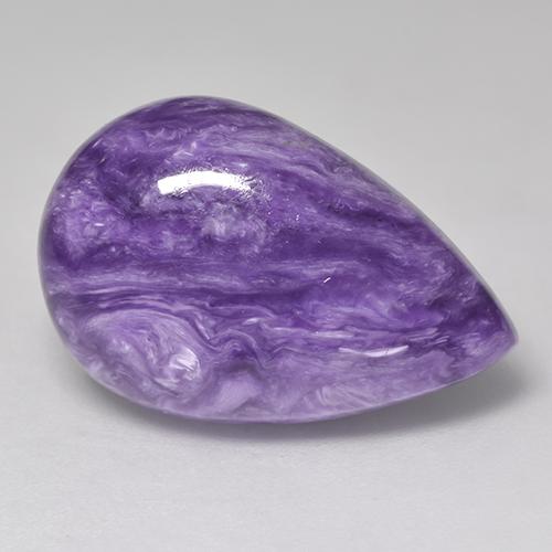 Sugilite Violet pourpre léger naturelle En forme de poire, 11.47 ct, Opaque