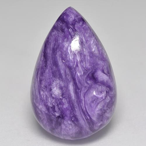 Sugilite Violet pourpre léger naturelle En forme de poire, 11.47 ct, Opaque
