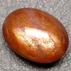 Pierre de soleil marron naturelle coupe ovale, 49,49 ct, opaque