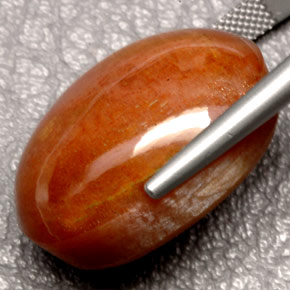 Pierre de soleil marron naturelle coupe ovale, 49,49 ct, opaque