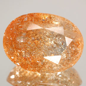 Pierre de Soleil  Orange naturelle Transparent, 10.45 ct, Transparent / Translucide