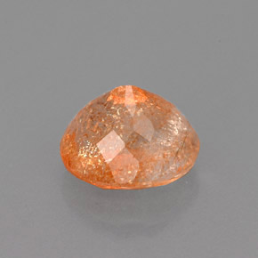 Pierre de soleil orange naturelle transparent, 1,86 ct, transparent / translucide