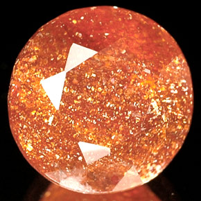 Pierre de Soleil  Orange naturelle Transparent, 2.53 ct, Transparent / Translucide