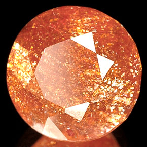 Pierre de Soleil  Orange naturelle Transparent, 2.53 ct, Transparent / Translucide