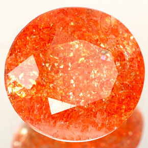 Pierre de Soleil  Orange naturelle Transparent, 2.31 ct, Transparent / Translucide