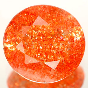 Pierre de Soleil  Orange naturelle Transparent, 2.31 ct, Transparent / Translucide