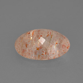 Pierre de soleil orange naturelle transparent, 3,75 ct, transparent / translucide