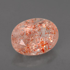 Pierre de soleil orange naturelle transparent, 2,26 ct, transparent / translucide
