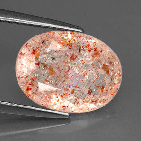 Pierre de Soleil  Orange naturelle Transparent, 2.78 ct, Transparent / Translucide