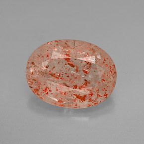 Pierre de Soleil  Orange naturelle Transparent, 2.74 ct, Transparent / Translucide