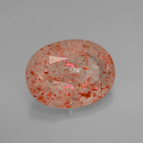 Pierre de Soleil  Orange naturelle Transparent, 2.74 ct, Transparent / Translucide
