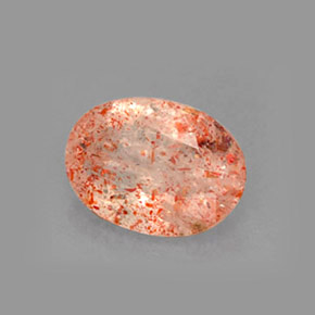 Pierre de Soleil  Orange naturelle Transparent, 1.61 ct, Transparent / Translucide