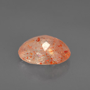 Pierre de soleil orange naturelle transparent, 2,63 ct, transparent / translucide