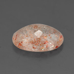 Pierre de soleil orange naturelle transparent, 2,27 ct, transparent / translucide