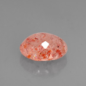 Pierre de soleil orange naturelle transparent, 2,66 ct, transparent / translucide