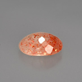 Pierre de soleil orange naturelle transparent, 1,75 ct, transparent / translucide