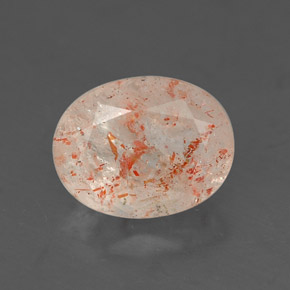 Pierre de soleil orange naturelle transparent, 1,01 ct, transparent / translucide