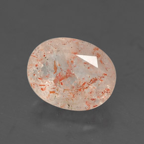 Pierre de soleil orange naturelle transparent, 1,01 ct, transparent / translucide