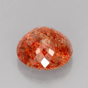 Pierre de Soleil  Orange naturelle Transparent, 3.69 ct, Transparent / Translucide