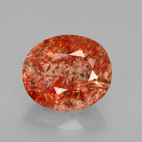 Pierre de Soleil  Orange naturelle Transparent, 3.14 ct, Transparent / Translucide