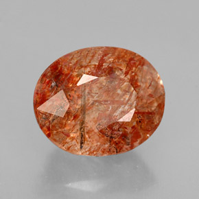 Pierre de Soleil  Orange naturelle Transparent, 3.69 ct, Transparent / Translucide