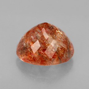 Pierre de Soleil  Orange naturelle Transparent, 3.69 ct, Transparent / Translucide