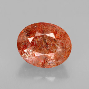 Pierre de Soleil  Orange naturelle Transparent, 3.09 ct, Transparent / Translucide
