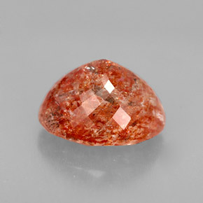 Pierre de Soleil  Orange naturelle Transparent, 3.09 ct, Transparent / Translucide
