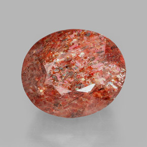 Pierre de soleil orange naturelle transparent, 2,75 ct, transparent / translucide