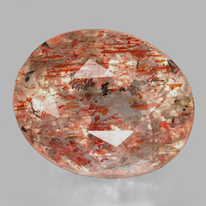 Pierre de Soleil  Orange naturelle Transparent, 4.50 ct, Transparent / Translucide
