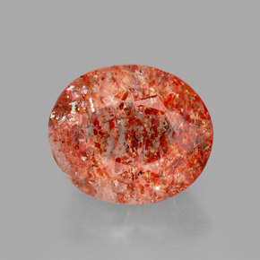 Pierre de soleil orange naturelle transparent, 1,70 ct, transparent / translucide