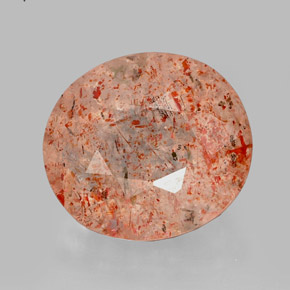 Pierre de soleil orange naturelle transparent, 2,80 ct, transparent / translucide