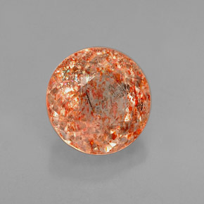 Pierre de soleil orange naturelle transparent, 1,41 ct, transparent / translucide