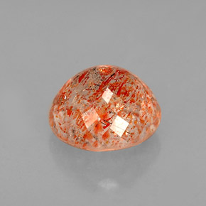 Pierre de soleil orange naturelle transparent, 1,41 ct, transparent / translucide